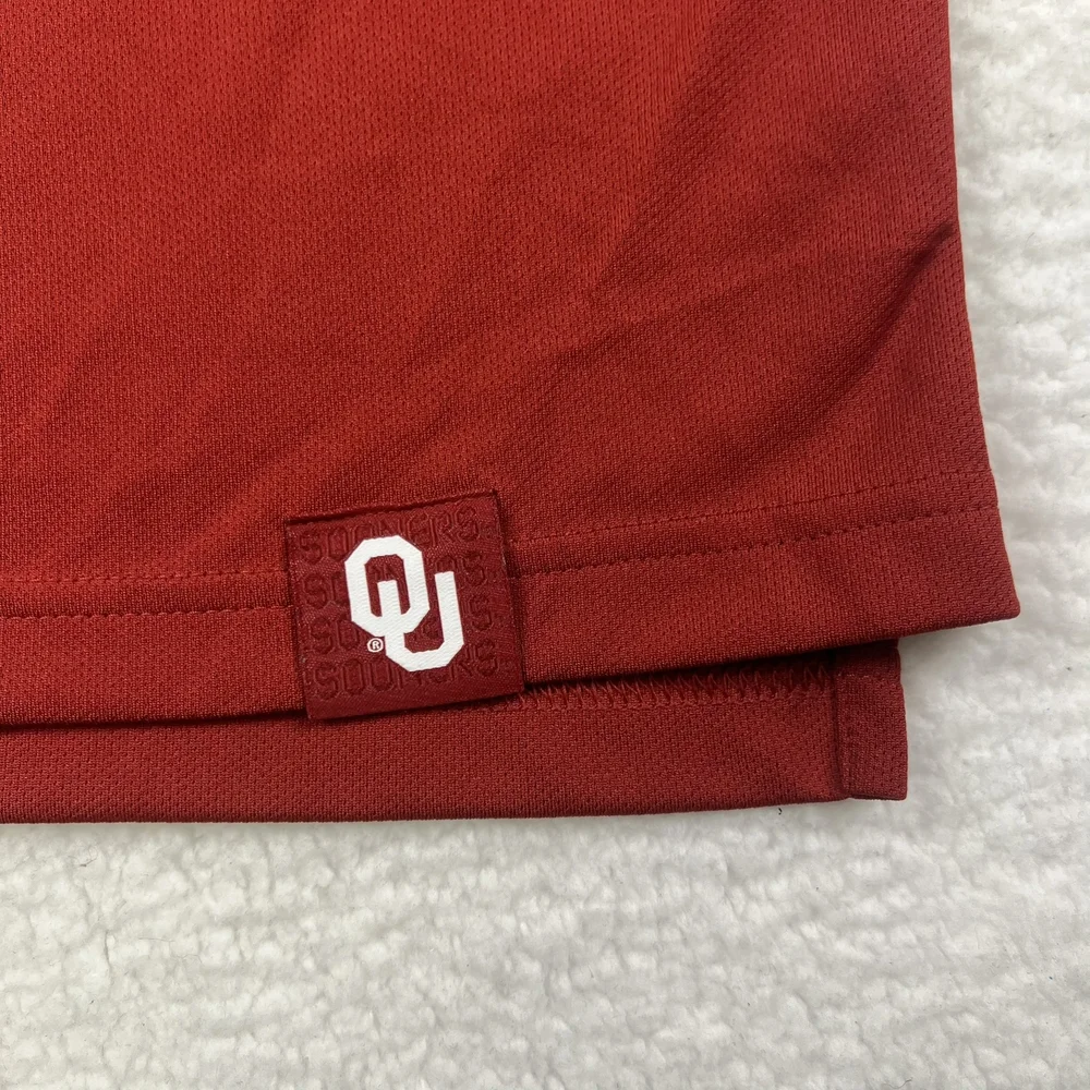 Oklahoma Sooners Nike Dri-FIT Polo Shirt Mens Large Red Performance Logo